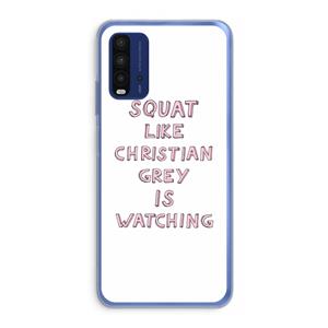 CaseCompany Christian Grey: Xiaomi Redmi 9T Transparant Hoesje