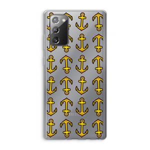 CaseCompany Musketon Anchor: Samsung Galaxy Note 20 / Note 20 5G Transparant Hoesje