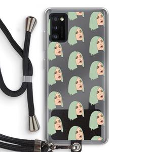 CaseCompany King Kylie: Samsung Galaxy A41 Transparant Hoesje met koord
