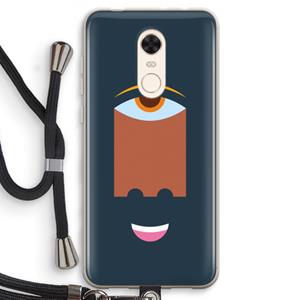 CaseCompany Mono M: Xiaomi Redmi 5 Transparant Hoesje met koord