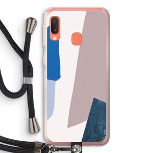 CaseCompany Lapis: Samsung Galaxy A20e Transparant Hoesje met koord