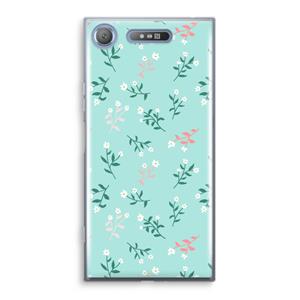 CaseCompany Small white flowers: Sony Xperia XZ1 Transparant Hoesje