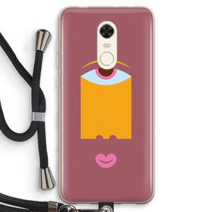 CaseCompany Mono V: Xiaomi Redmi 5 Transparant Hoesje met koord