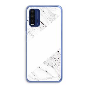 CaseCompany Biggest stripe: Xiaomi Redmi 9T Transparant Hoesje