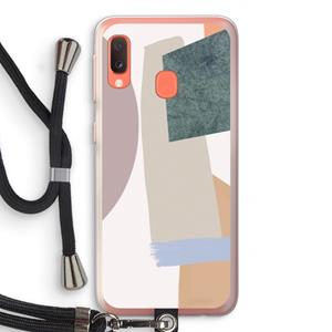 CaseCompany Lindo: Samsung Galaxy A20e Transparant Hoesje met koord