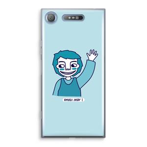 CaseCompany Zwaai: Sony Xperia XZ1 Transparant Hoesje