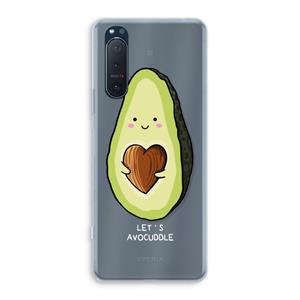 CaseCompany Avocuddle: Sony Xperia 5 II Transparant Hoesje