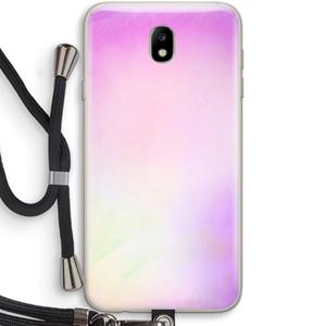 CaseCompany Flow mist pastel: Samsung Galaxy J7 (2017) Transparant Hoesje met koord