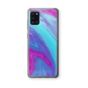 CaseCompany Zweverige regenboog: Samsung Galaxy A31 Transparant Hoesje