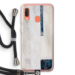 CaseCompany Meet you there: Samsung Galaxy A20e Transparant Hoesje met koord