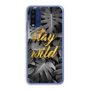 CaseCompany Stay wild: Xiaomi Redmi 9T Transparant Hoesje