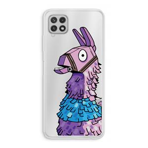 CaseCompany Lama: Samsung Galaxy A22 4G Transparant Hoesje
