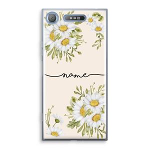 CaseCompany Daisies: Sony Xperia XZ1 Transparant Hoesje