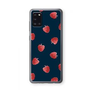 CaseCompany Framboosjes: Samsung Galaxy A31 Transparant Hoesje