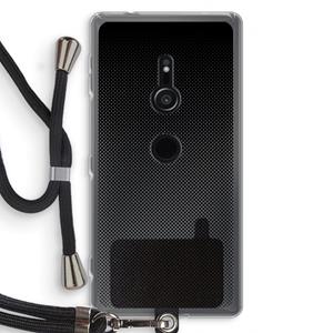 CaseCompany Musketon Halftone: Sony Xperia XZ2 Transparant Hoesje met koord