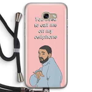CaseCompany Hotline bling: Samsung Galaxy A5 (2017) Transparant Hoesje met koord