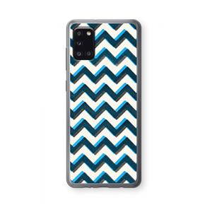 CaseCompany Onderbroken lijn: Samsung Galaxy A31 Transparant Hoesje