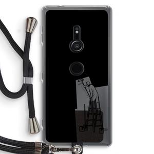 CaseCompany Musketon Painter: Sony Xperia XZ2 Transparant Hoesje met koord