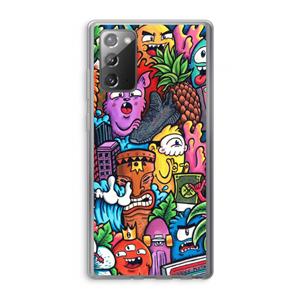 CaseCompany Vexx Mixtape: Samsung Galaxy Note 20 / Note 20 5G Transparant Hoesje