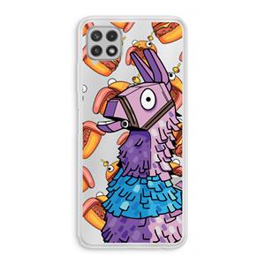 CaseCompany Loot Burger: Samsung Galaxy A22 4G Transparant Hoesje