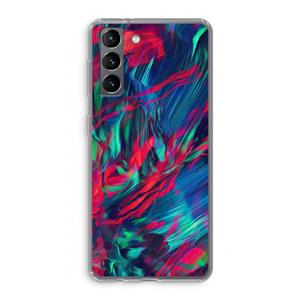 CaseCompany Pilgrims Of The Sea: Samsung Galaxy S21 Transparant Hoesje
