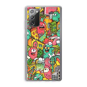 CaseCompany Vexx City: Samsung Galaxy Note 20 / Note 20 5G Transparant Hoesje