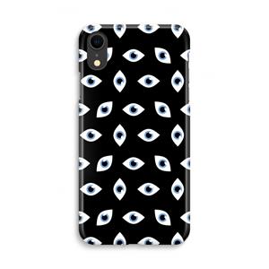 CaseCompany Eyes pattern: iPhone XR Volledig Geprint Hoesje