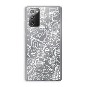 CaseCompany Vexx City #2: Samsung Galaxy Note 20 / Note 20 5G Transparant Hoesje