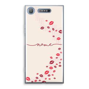CaseCompany Kusjes: Sony Xperia XZ1 Transparant Hoesje