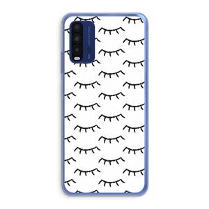 CaseCompany Wimpers: Xiaomi Redmi 9T Transparant Hoesje