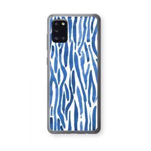 CaseCompany Blauwe nerven: Samsung Galaxy A31 Transparant Hoesje