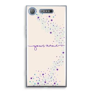 CaseCompany Sterren: Sony Xperia XZ1 Transparant Hoesje