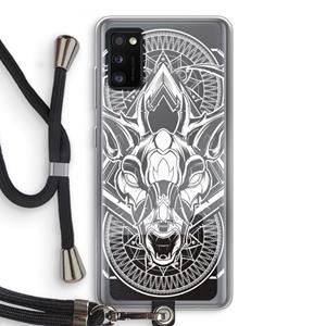 CaseCompany Oh Deer: Samsung Galaxy A41 Transparant Hoesje met koord
