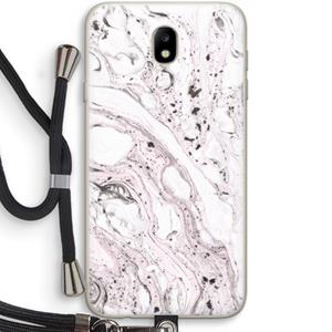 CaseCompany Mengelmoes: Samsung Galaxy J7 (2017) Transparant Hoesje met koord