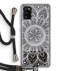 CaseCompany Roses Are Red: Samsung Galaxy A41 Transparant Hoesje met koord