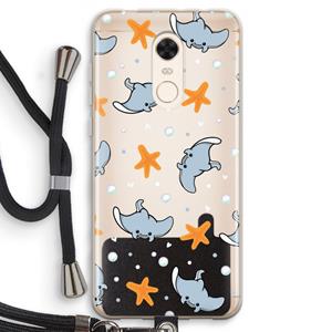 CaseCompany Manta: Xiaomi Redmi 5 Transparant Hoesje met koord