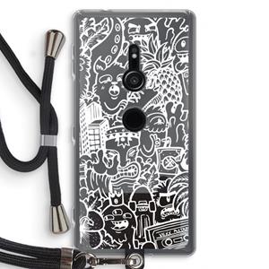 CaseCompany Vexx Mixtape #2: Sony Xperia XZ2 Transparant Hoesje met koord