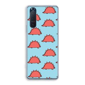 CaseCompany Dinosawrr: Sony Xperia 5 II Transparant Hoesje