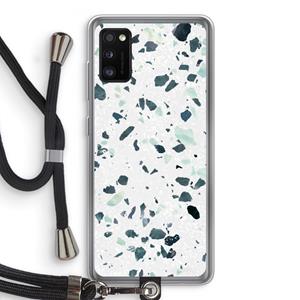 CaseCompany Terrazzo N°2: Samsung Galaxy A41 Transparant Hoesje met koord