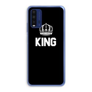 CaseCompany King zwart: Xiaomi Redmi 9T Transparant Hoesje