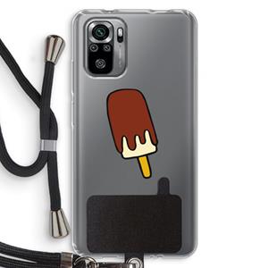 CaseCompany Frisco: Xiaomi Redmi Note 10S Transparant Hoesje met koord
