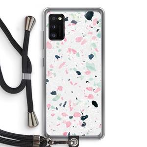 CaseCompany Terrazzo N°3: Samsung Galaxy A41 Transparant Hoesje met koord