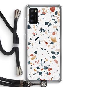 CaseCompany Terrazzo N°4: Samsung Galaxy A41 Transparant Hoesje met koord