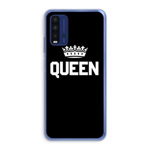 CaseCompany Queen zwart: Xiaomi Redmi 9T Transparant Hoesje