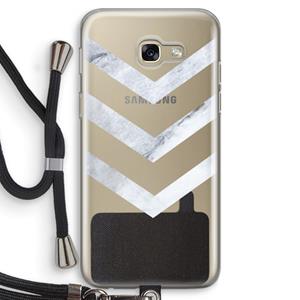 CaseCompany Marmeren pijlen: Samsung Galaxy A5 (2017) Transparant Hoesje met koord