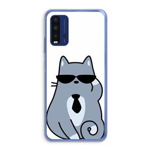 CaseCompany Cool cat: Xiaomi Redmi 9T Transparant Hoesje