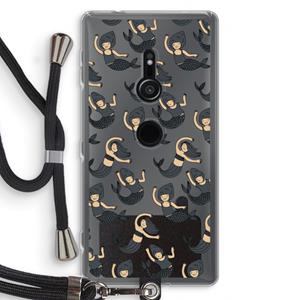 CaseCompany Zeemeermin: Sony Xperia XZ2 Transparant Hoesje met koord