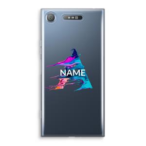 CaseCompany Abstract Spectrum: Sony Xperia XZ1 Transparant Hoesje