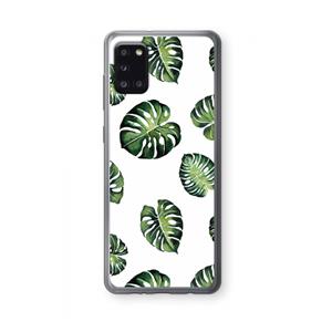 CaseCompany Tropische bladeren: Samsung Galaxy A31 Transparant Hoesje