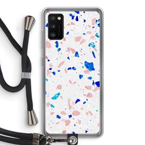 CaseCompany Terrazzo N°6: Samsung Galaxy A41 Transparant Hoesje met koord